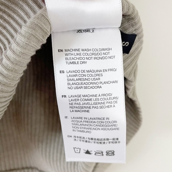 JOHN ELLIOTT Asymmetrical Neck Top Cotton Rib In Brush - Picture 12 of 13